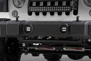 Jeep Wrangler Unlimited LED Light Kit - Fog Mount - Rough Country - 2
